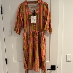 Ace & Jig Multicolor Striped Kids Dress